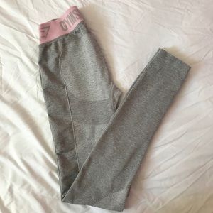 Gymshark Flex Leggings XS Grey and Pink